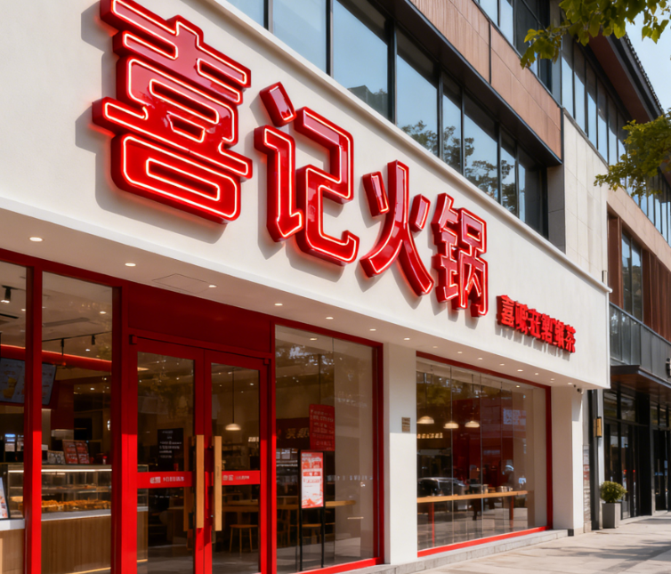 亚克力发光字白天的效果